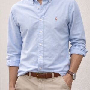 Ralph Lauren Light Blue Button-Down Oxford Shirt